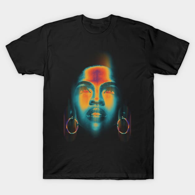 color Lauryn Hill T-Shirt by pelere iwan
